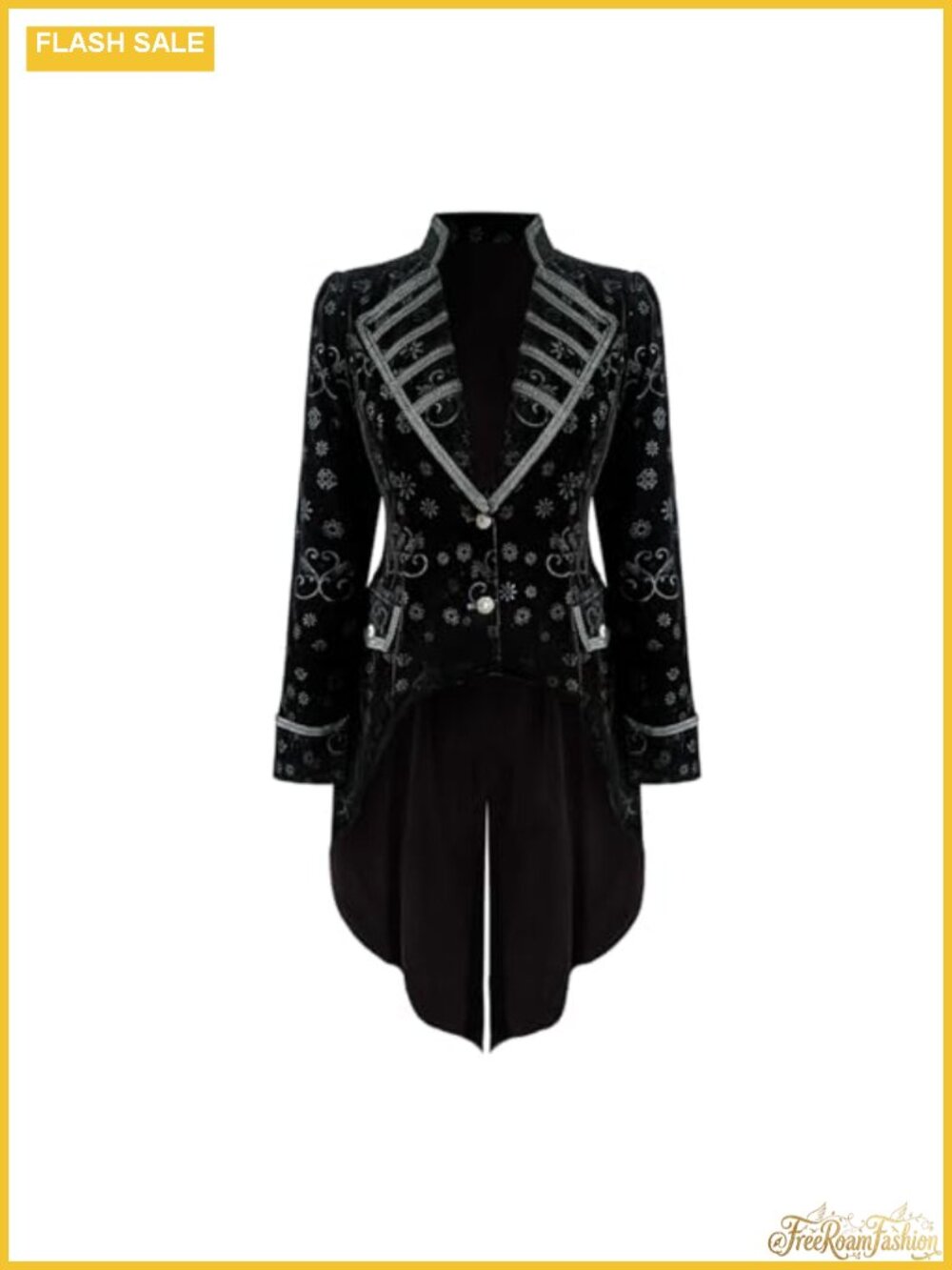 Velvet Tailcoat Gothic Steampunk Victorian Jacket